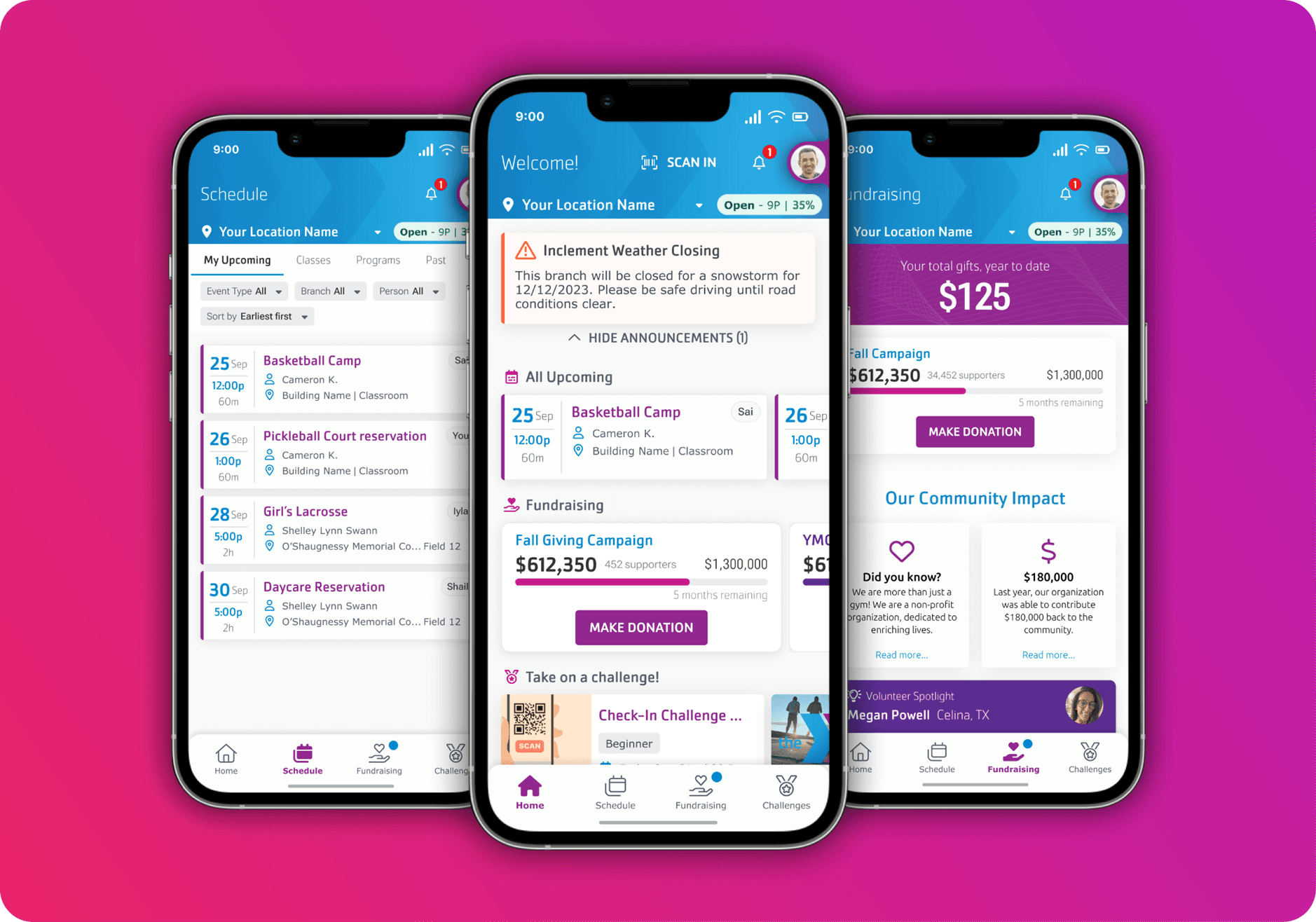 Daxko's mobile app