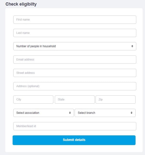 another variation of the eligibility UI