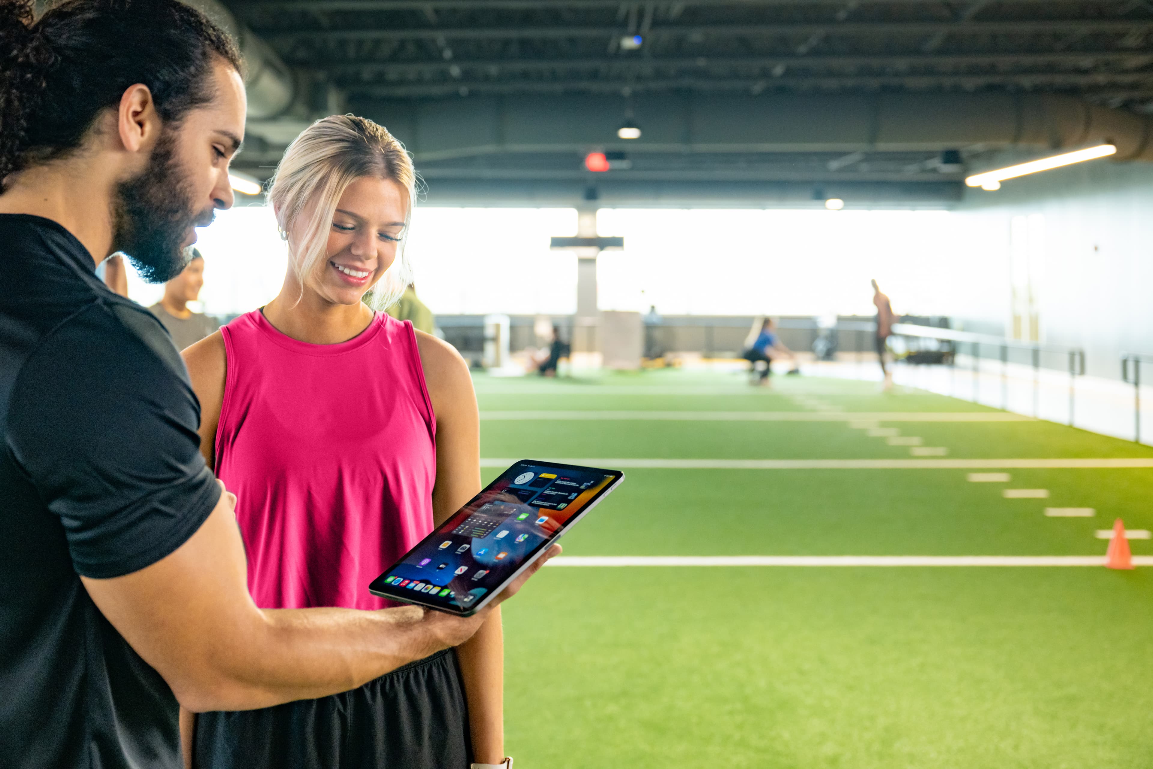YMCA members using wearable devices and fitness tracking integrations.