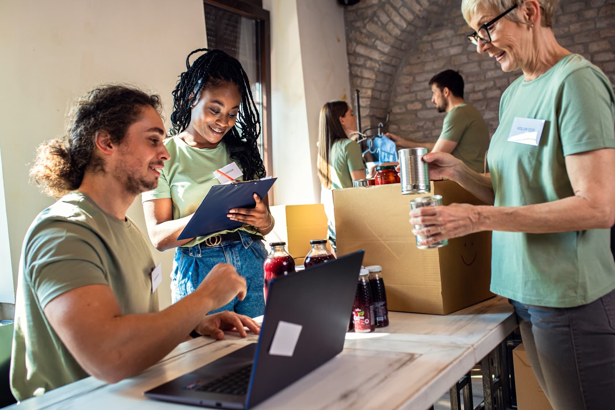 Diverse team reviewing financial data to improve nonprofit transparency