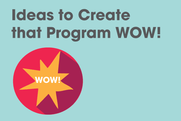 Ideas to Create that Program WOW