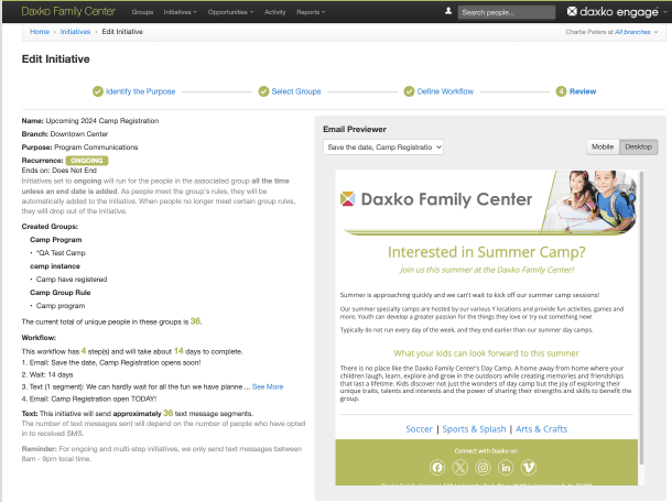 an initiative screenshot