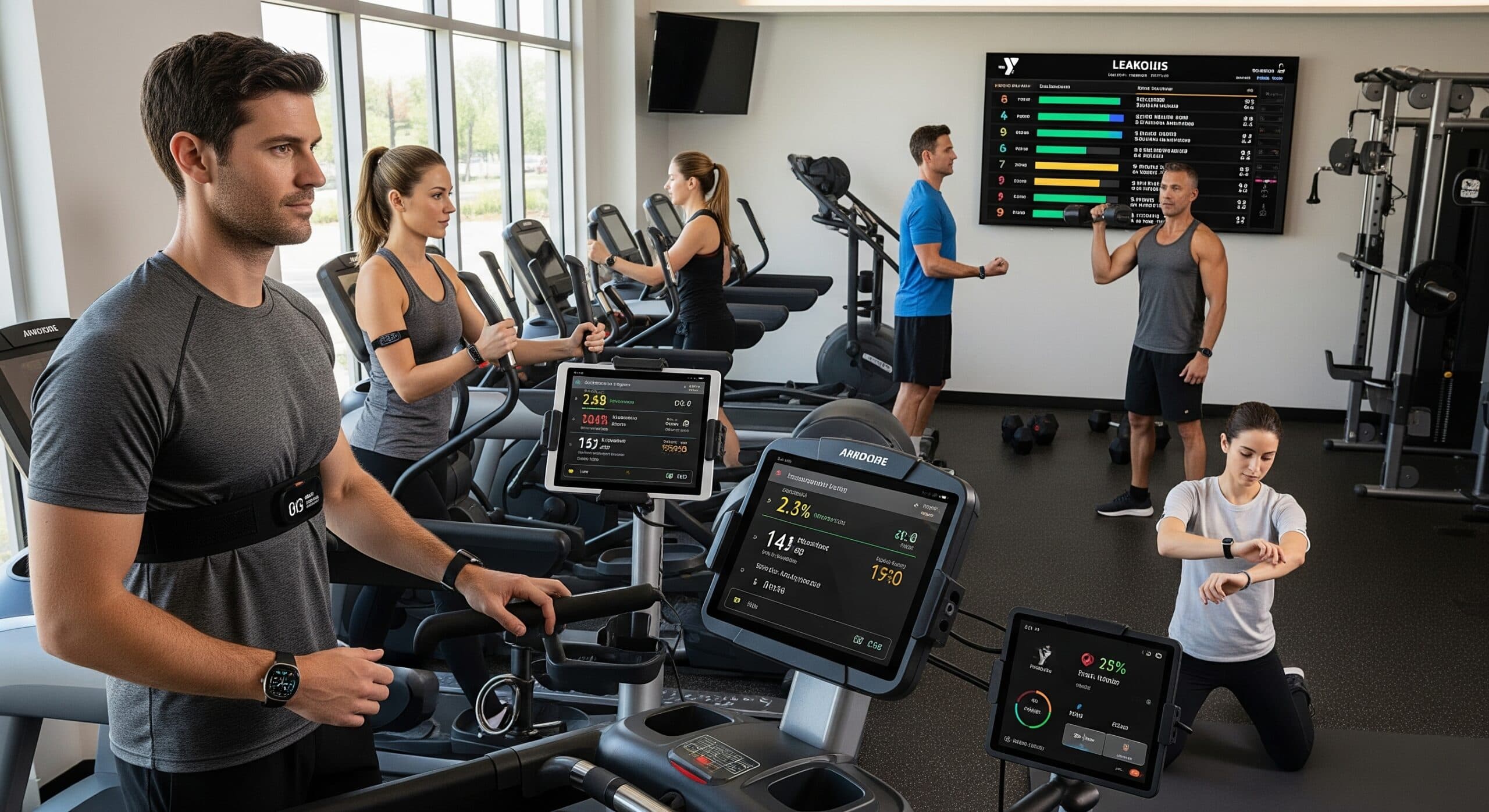 YMCA members using wearable devices and fitness tracking integrations.