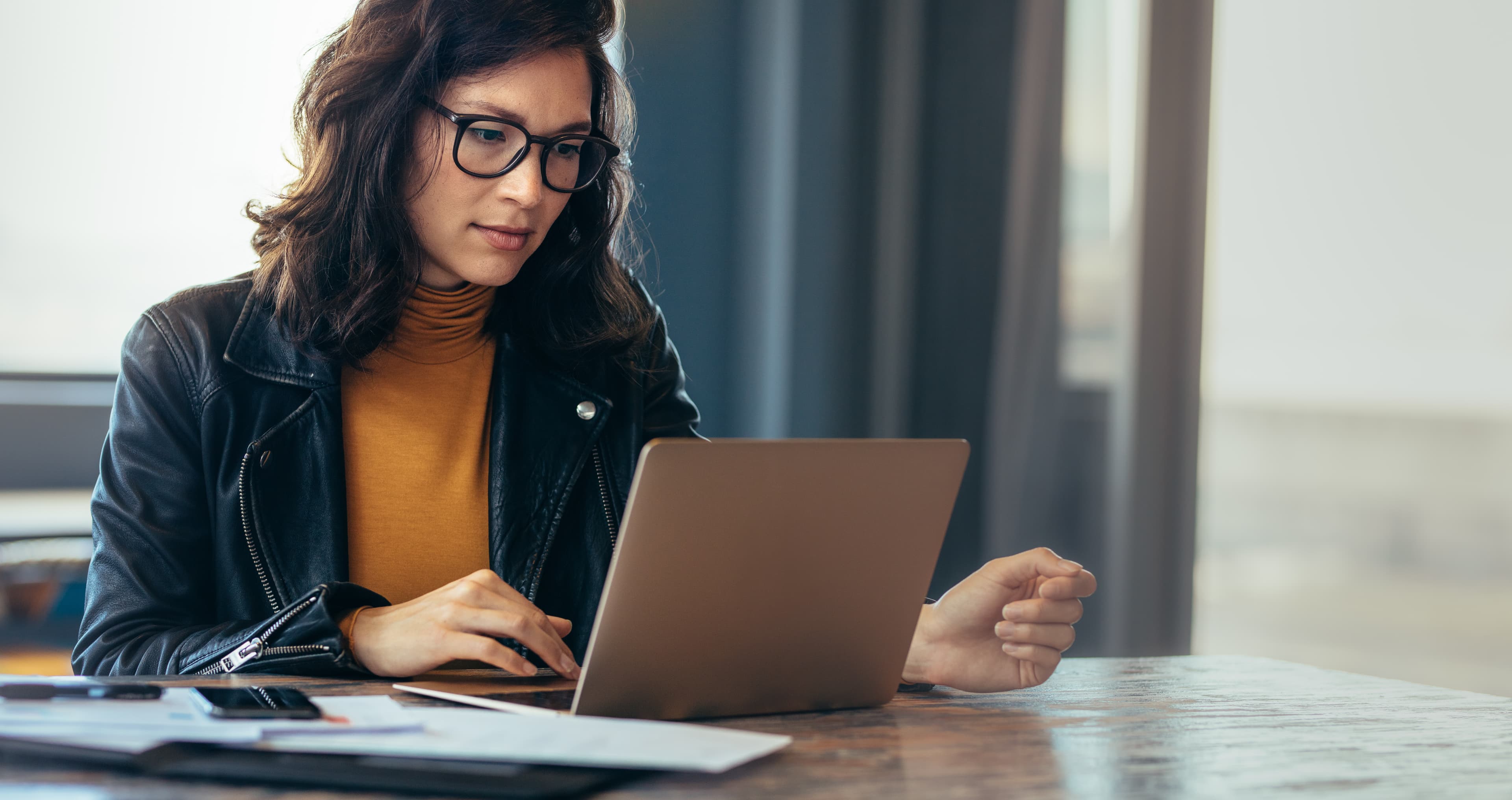 a person on their laptop