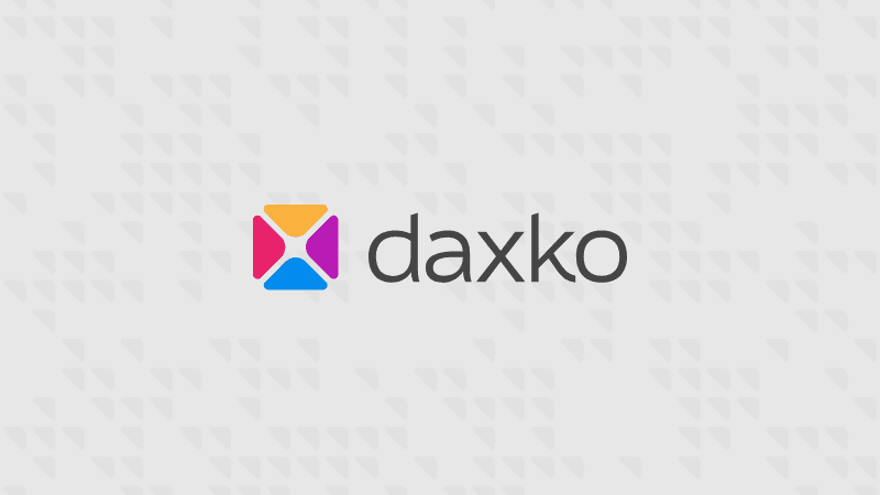 daxko logo on gray background